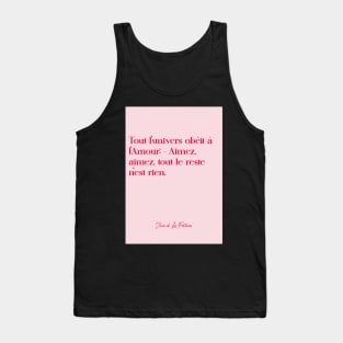 Quotes about love - Jean de la Fontaine Tank Top